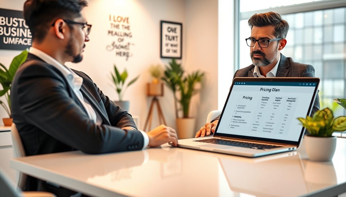 Supporting pricing visual